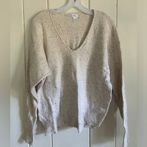 Cream Speckled Sweater
